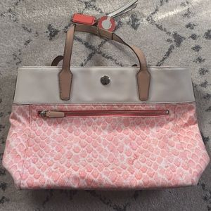 Spring coach tote